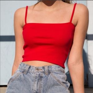 NEW Brandy Melville Red crop tank top